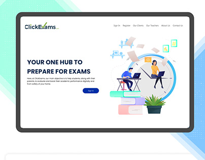 Clickexams Exam Portal Website Design