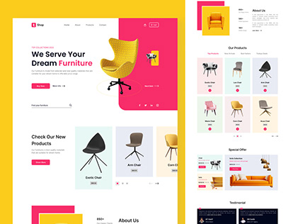 Furniture E-commerce Website UI/UX Design