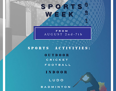 sports week poster design