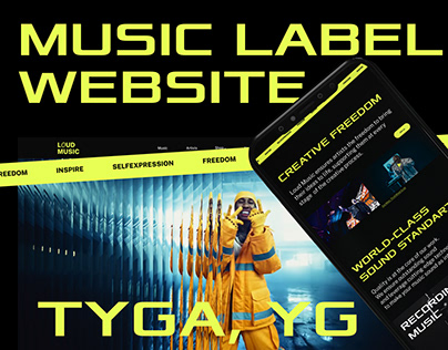 MUSIC LABEL WEBSITE UX/UI