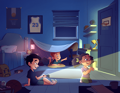 Editorial Illustration | Lights and shadows - Didático