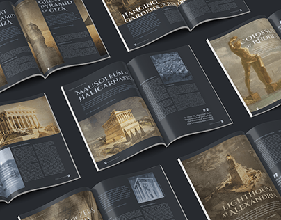 Seven Wonders of the Ancient World_magazine layout