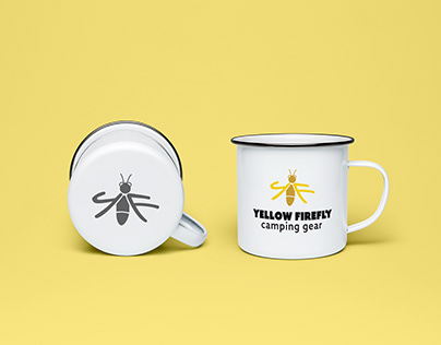 Yellow firefly logo design