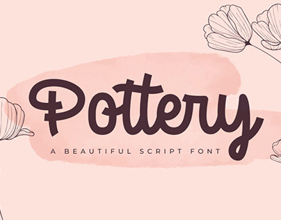 Pottery // A Beautiful Script Font