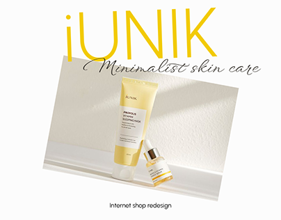 Internet shop redesign | iUnik natural cosmetics