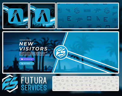 🌊Futura Services | Banners & Product Icons | Design
