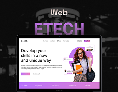 Website Presentation - Etech Educational App