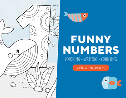 COLORING BOOK | FUNNY NUMBERS