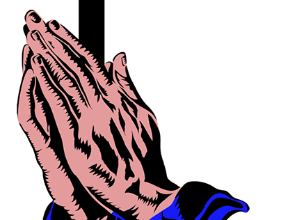El Shaddai Praying Hands with Cross