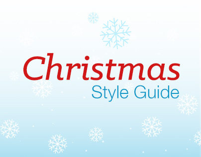 Visual Style Guide (Christmas- Holiday theme)
