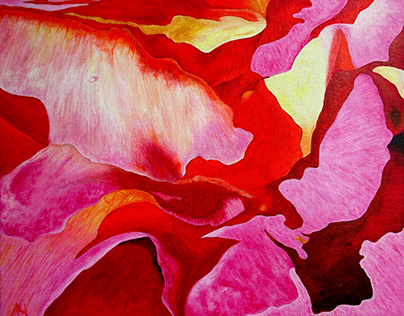 Rose Corolla (acrylics)