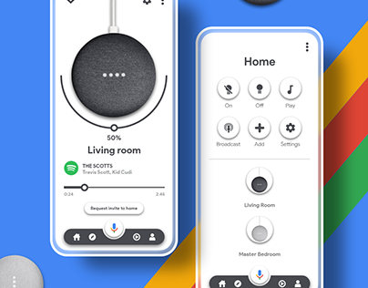 Google Home app UI Design.