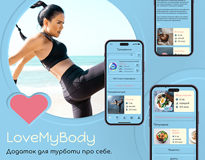 LoveMyBody - Mobile App UI/UX design