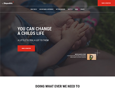 Free charity website design