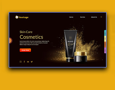 Skin Care Cosmetics Landing Page
