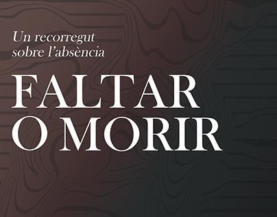 Exhibition posters/sketches "FALTAR O MORIR"