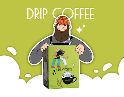DRIP COFFEE PACKAGE ILLUSTRATION