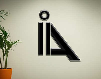 Logo design for initials I and A