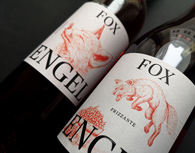 Fox Wine Label
