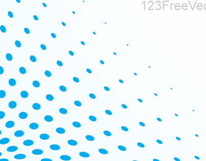 Blue Halftone Dot Pattern Background Vector Illustrator