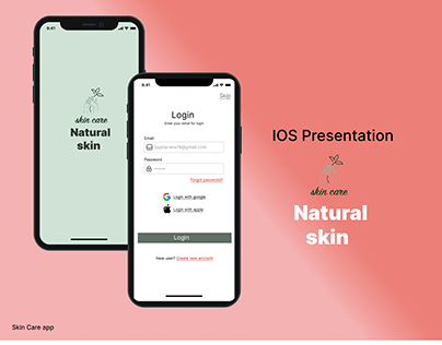 IOS Presentation Natural Skin(Skin Care App)