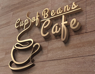 Cup of Beans Cafe Logo & Branding