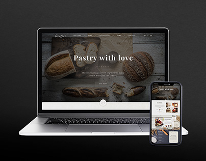 Website Landing Page For Bakery Shop