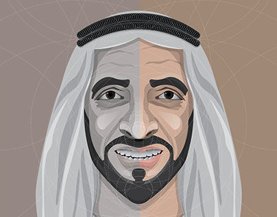 Sheikh zayed vector art