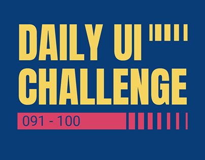 Daily UI: 091 - 100