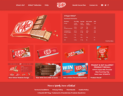 Nestlé KitKat Website Re-design | Ryan Allen