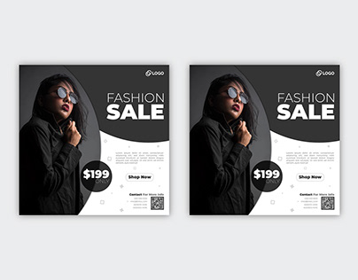 Fashion Sale poster And Banner Design