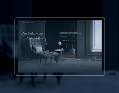 Interior Design Agency Website Concept