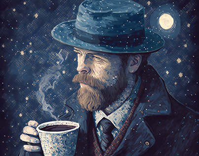 Project thumbnail - Coffee illustrations in Midjourney