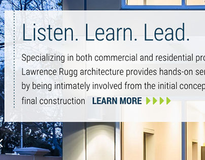 Lawrence Rugg Architecture Website