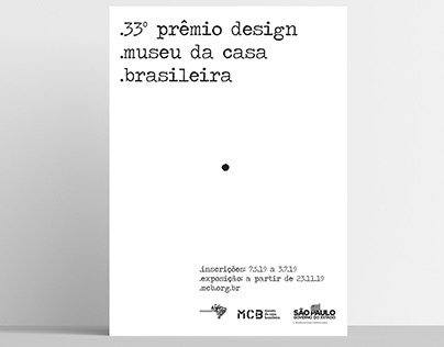 Concurso do cartaz - Museu da Casa Brasileira
