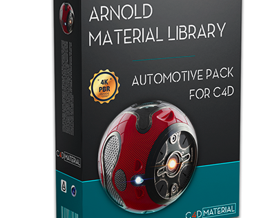 Project thumbnail - Arnold automotive c4d material pack