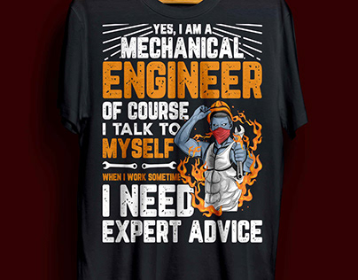mechanical engineer t-shirt design