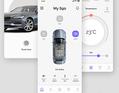 UI Prototype Car app