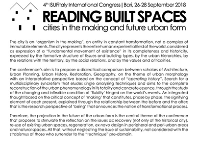 Congreso "Reading Built Spaces"