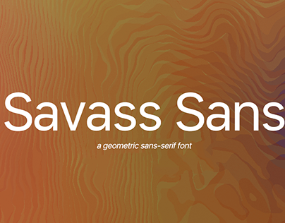 Savass Sans - Available on MyFonts and Creative Market