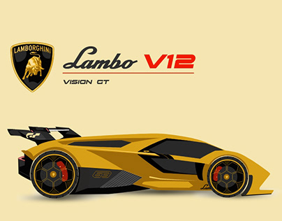 Lamborghini V12 VISION GT | Vector Illustration