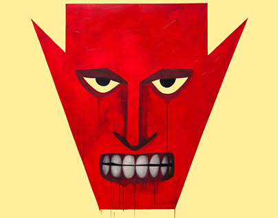 Neo-Primitive Devil Pop Art