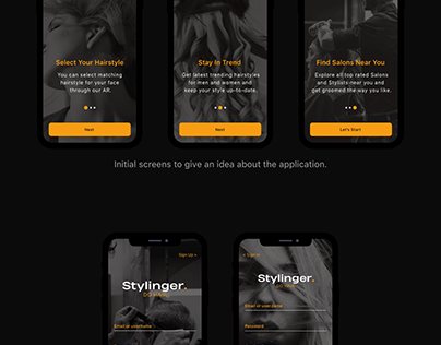 STYLINGER - Hairstyle Selecting App (iOS)