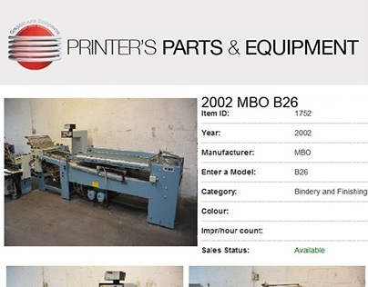 2002 MBO B26 by Printers Parts & Equipment