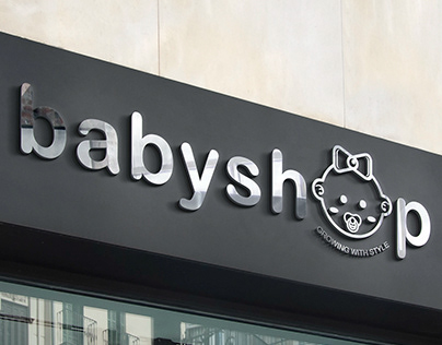 babyshop logo design