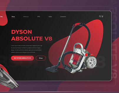 website shop. Concept Dyson