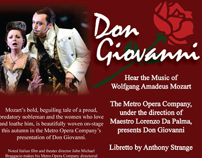 Don Giovanni Opera Poster (School Project)