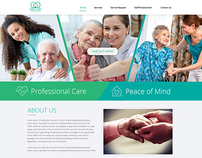 Home Care Landing Page
