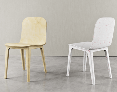 Plywood & Recycled Plastic Chair