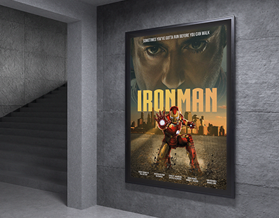 IRONMAN movie poster design